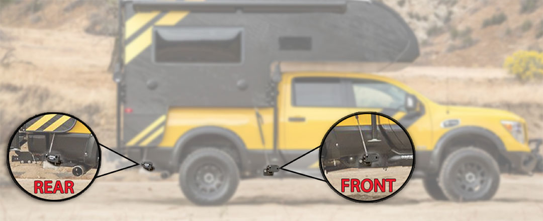 Front and Rear Talon Camper Tie Downs