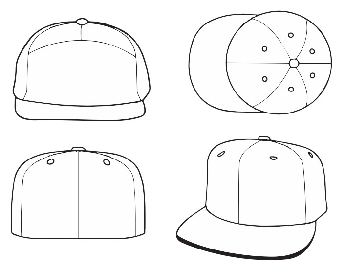 hats outline