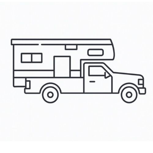 steps truck camper