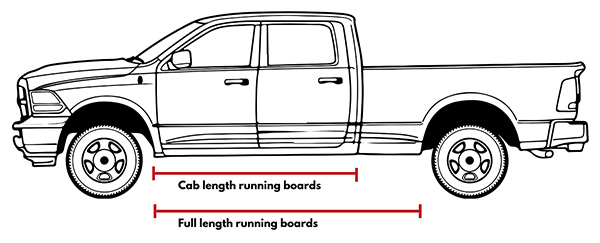 Cab length and Full Length Running Boards
