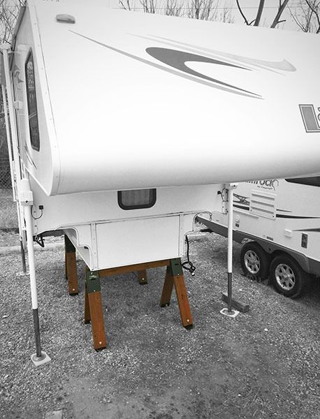 Protects frame and jacks during storage