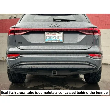 Available Now! Audi Q6 e-tron – 2024 - 2026 - Stainless Steel EcoHitch® Trailer Hitch