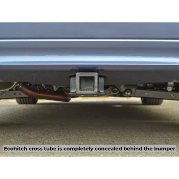 Subaru Legacy ecohitch is concealed behind the bumper