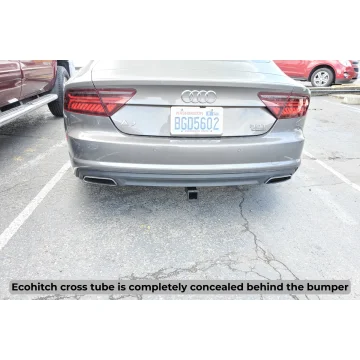 EcoHitch cross tube is concealed behind the bumper